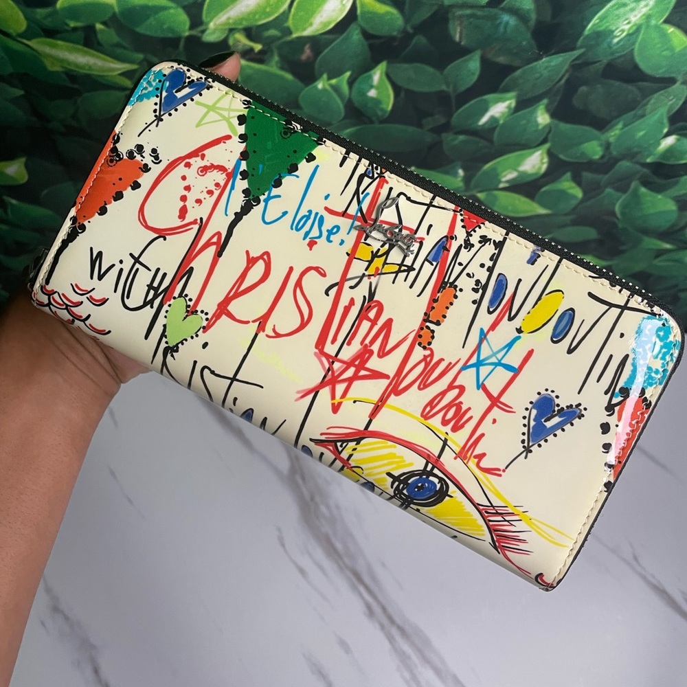 CHRISTIAN LOUBOUTIN WALLET 100% AUTHENTIC CHRISTIAN LOUBOUTIN LEATHER WALLET
